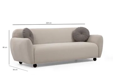 Whitecliffs Soffa 3-sits - Cream - Möbler - Vardagsrum - Soffor - 3-sits soffor