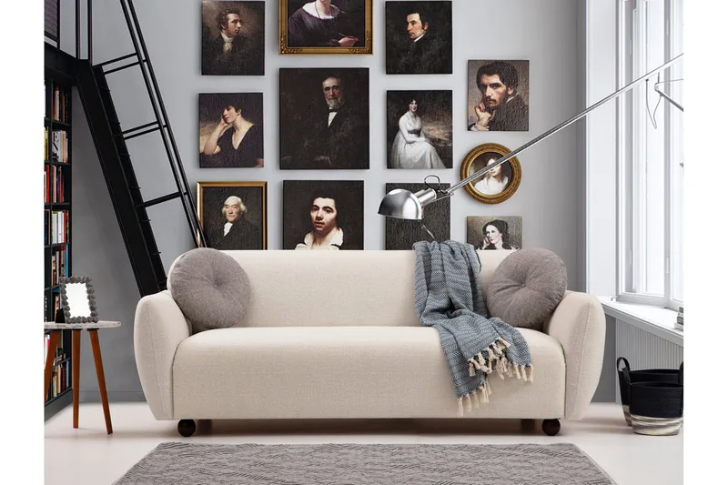 Whitecliffs Soffa 3-sits - Cream - Möbler - Vardagsrum - Soffor - 3-sits soffor