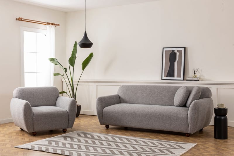 Whitecliffs Soffa 3-sits - Grå - Möbler - Vardagsrum - Soffor - 3-sits soffor