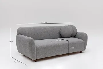 Whitecliffs Soffa 3-sits - Grå - Möbler - Vardagsrum - Soffor - 3-sits soffor