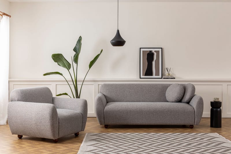 Whitecliffs Soffa 3-sits - Grå - Möbler - Vardagsrum - Soffor - 3-sits soffor