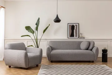 Whitecliffs Soffa 3-sits - Grå - Möbler - Vardagsrum - Soffor - 3-sits soffor