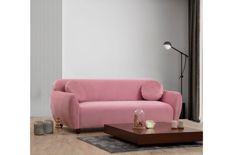 Whitecliffs Soffa 3-sits - Rosa - Möbler - Vardagsrum - Soffor - 3-sits soffor