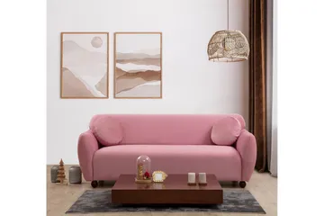Whitecliffs Soffa 3-sits - Rosa - Möbler - Vardagsrum - Soffor - 3-sits soffor