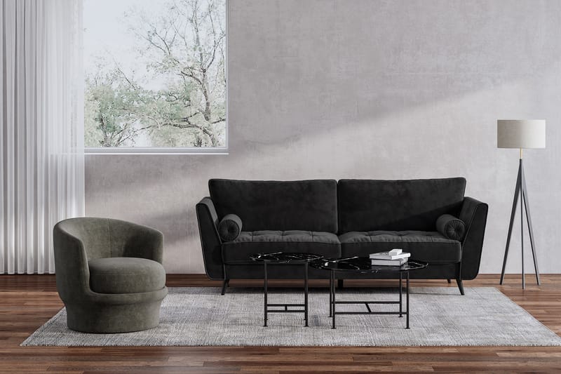 YARA 3-sits Soffa Grå - Möbler - Vardagsrum - Soffor - 3-sits soffor