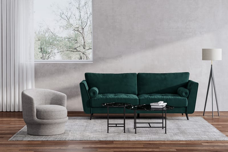 YARA 3-sits Soffa Grön - Möbler - Vardagsrum - Soffor - 3-sits soffor