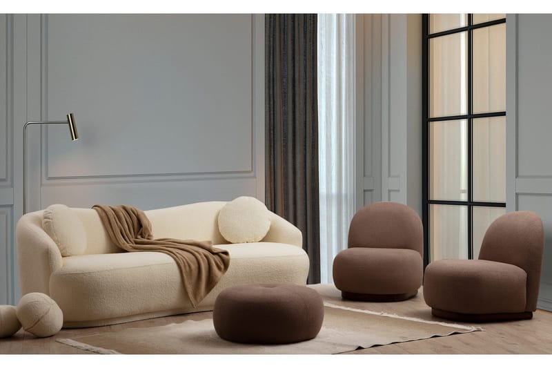 Yarrawonga Soffa 3-sits - Beige|Bouclé - Möbler - Vardagsrum - Soffor - 3-sits soffor