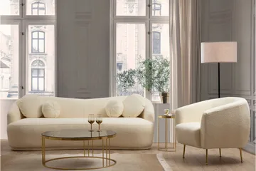 Yarrawonga Soffa 3-sits - Beige|Bouclé - Möbler - Vardagsrum - Soffor - 3-sits soffor