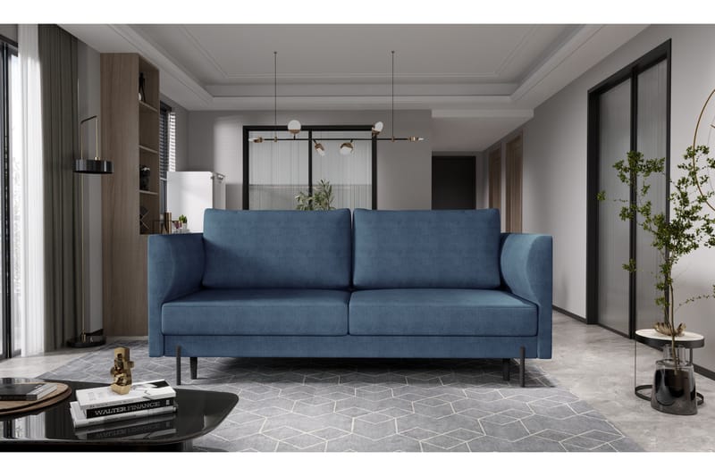 Zerlo 3-sits Soffa - Blå - Möbler - Vardagsrum - Soffor - 3-sits soffor