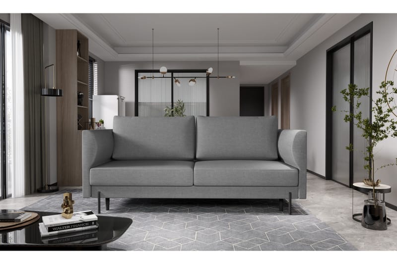 Zerlo 3-sits Soffa - Grå - Möbler - Vardagsrum - Soffor - 3-sits soffor