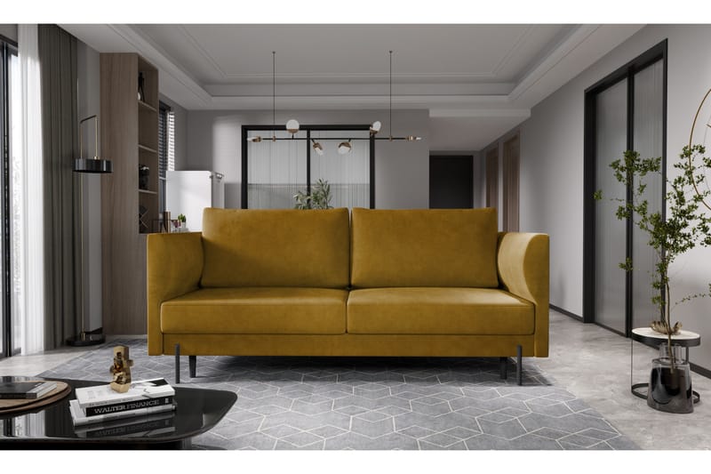 Zerlo 3-sits Soffa, Gul