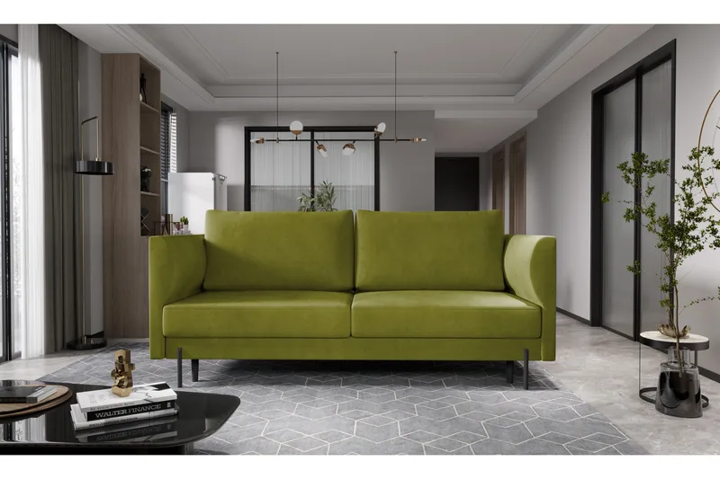 Zerlo 3-sits Soffa, Limegrön