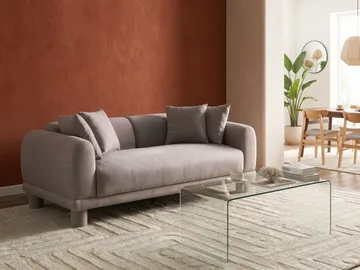 3-sits soffa Pori - Taupe - Möbler - Vardagsrum - Soffor - 3-sits soffor