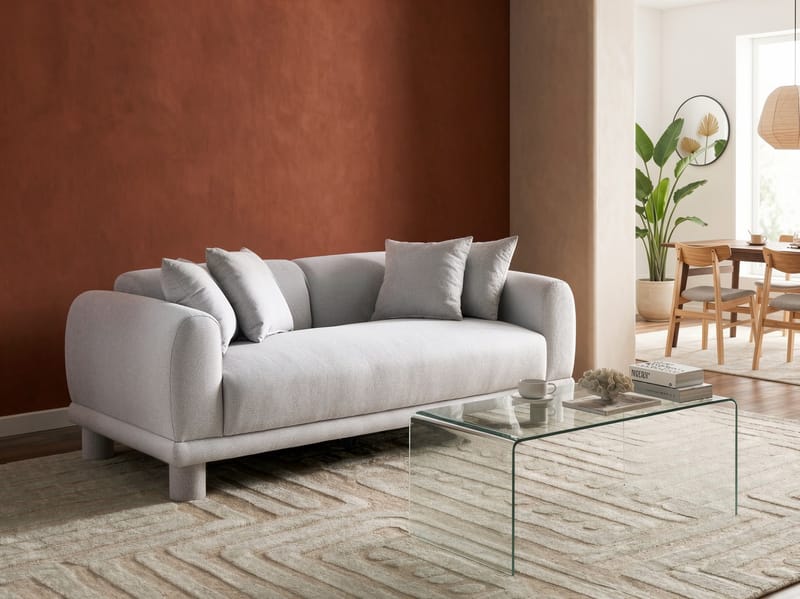 3-sits soffa Pori - Ljusgrå - Möbler - Vardagsrum - Soffor - 3-sits soffor