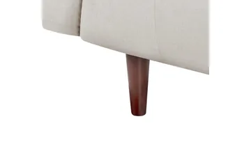 3-sitssoffa Byske Beige, mörkt trä - Beige, mörkt trä - Möbler - Vardagsrum - Soffor - 3-sits soffor
