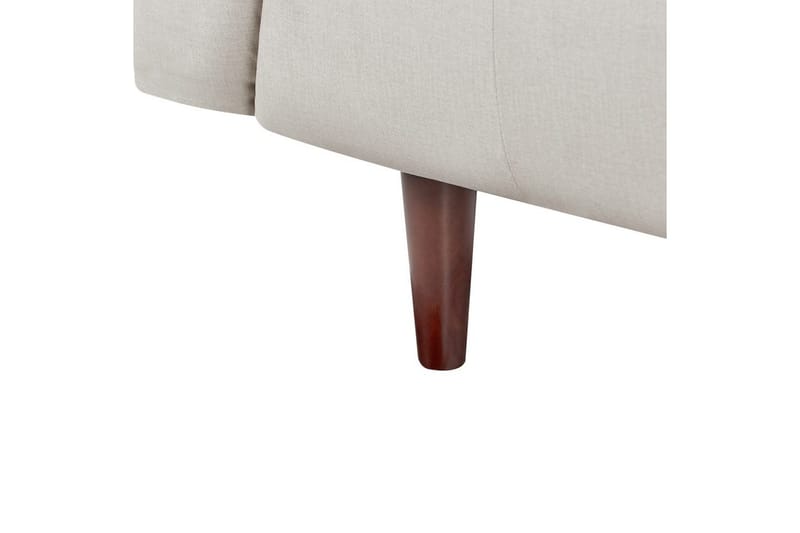 3-sitssoffa Byske Beige, mörkt trä - Beige, mörkt trä - Möbler - Vardagsrum - Soffor - 3-sits soffor