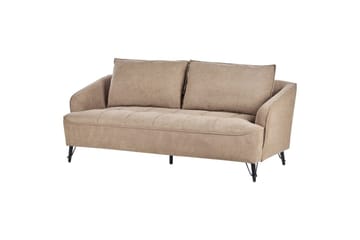 3-sitssoffa Hobro Brun, Svart - Brun, Svart - Möbler - Vardagsrum - Soffor - 3-sits soffor