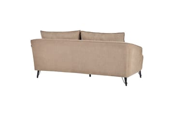 3-sitssoffa Hobro Brun, Svart - Brun, Svart - Möbler - Vardagsrum - Soffor - 3-sits soffor