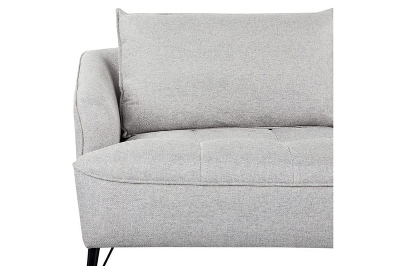 3-sitssoffa Hobro Grå, svart - Grå, svart - Möbler - Vardagsrum - Soffor - 3-sits soffor