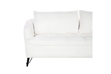 3-sitssoffa Hobro Vit, Svart - Vit, Svart - Möbler - Vardagsrum - Soffor - 3-sits soffor