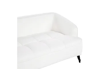 3-sitssoffa Hobro Vit, Svart - Vit, Svart - Möbler - Vardagsrum - Soffor - 3-sits soffor