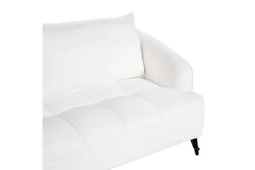 3-sitssoffa Hobro Vit, Svart - Vit, Svart - Möbler - Vardagsrum - Soffor - 3-sits soffor