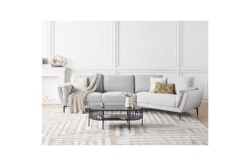 3-sitssoffa Kansseli Grå, svart - Grå - Möbler - Vardagsrum - Soffor - 3-sits soffor