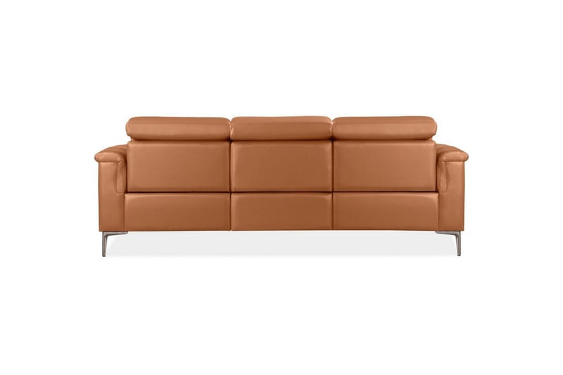 3-sitssoffa Lund Cognac, Läder/PU, Elektrisk vilstol - Cognac, Läder/PU, Elektrisk vilstol - Möbler - Vardagsrum - Soffor - Reclinersoffor & Biosoffor