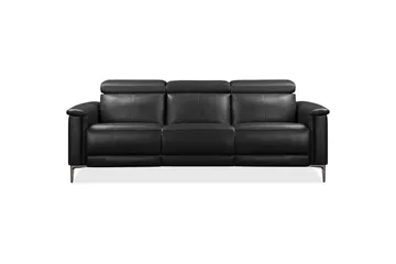 3-sitssoffa Lund Grå, Läder/PU, Elektrisk vilstol - Grå, Läder/PU, Elektrisk vilstol - Möbler - Vardagsrum - Soffor - Reclinersoffor & Biosoffor