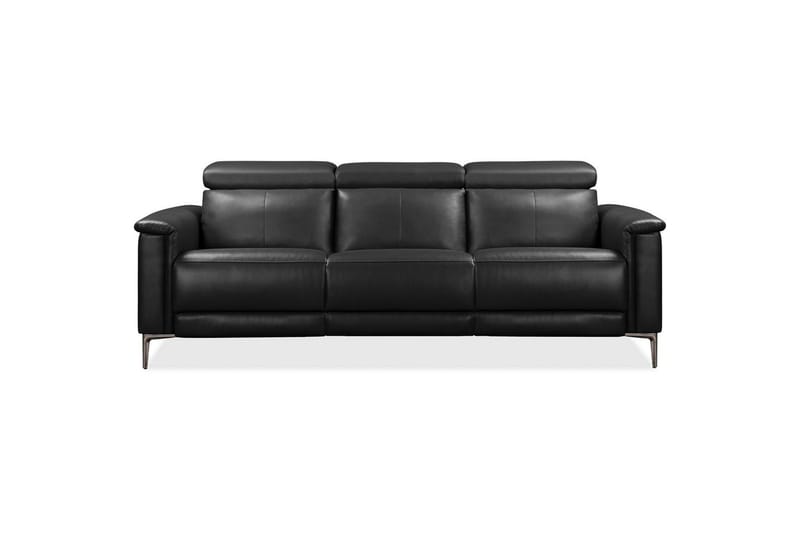 3-sitssoffa Lund Grå, Läder/PU, Elektrisk vilstol - Grå, Läder/PU, Elektrisk vilstol - Möbler - Vardagsrum - Soffor - Reclinersoffor & Biosoffor