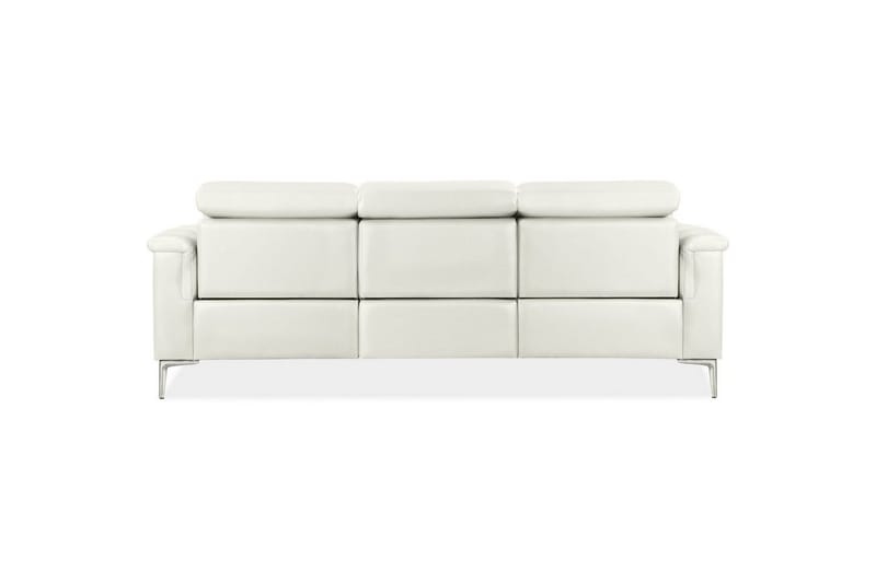 3-sitssoffa Lund Kräm, PU, Manuell vilstol - Kräm, PU, Manuell vilstol - Möbler - Vardagsrum - Soffor - Reclinersoffor & Biosoffor