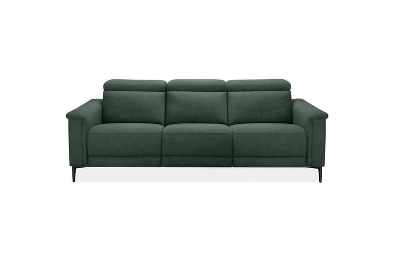 3-sitssoffa Lund Mörkgrön, Belfast tyg, Elektrisk vilstol - Mörkgrön, Belfast tyg, Elektrisk vilstol - Möbler - Vardagsrum - Soffor - Reclinersoffor & Biosoffor