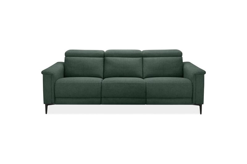 3-sitssoffa Lund Mörkgrön, Belfast tyg, Elektrisk vilstol - Mörkgrön, Belfast tyg, Elektrisk vilstol - Möbler - Vardagsrum - Soffor - Reclinersoffor & Biosoffor