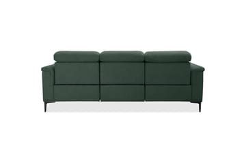 3-sitssoffa Lund Mörkgrön, Belfast tyg, Elektrisk vilstol - Mörkgrön, Belfast tyg, Elektrisk vilstol - Möbler - Vardagsrum - Soffor - Reclinersoffor & Biosoffor