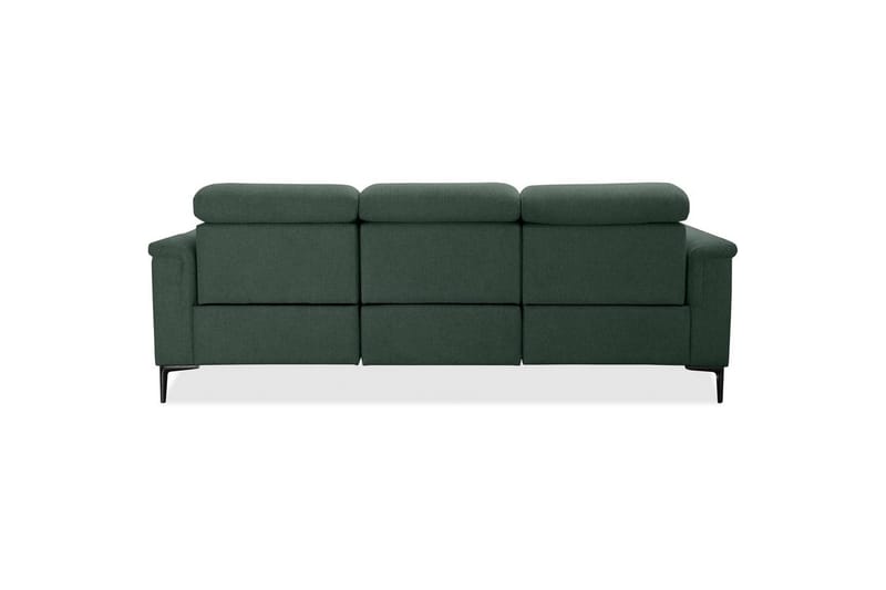 3-sitssoffa Lund Mörkgrön, Belfast tyg, Manuell vilstol - Mörkgrön, Belfast tyg, Manuell vilstol - Möbler - Vardagsrum - Soffor - Reclinersoffor & Biosoffor