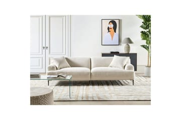 3-sitssoffa Matila Beige, brun - Beige, brun - Möbler - Vardagsrum - Soffor - 3-sits soffor