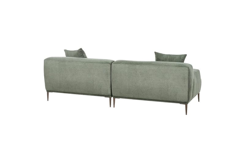 3-sitssoffa Matila Grön, brun - Grön, brun - Möbler - Vardagsrum - Soffor - 3-sits soffor