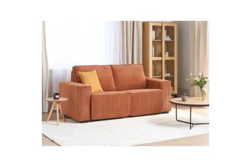 3-sitssoffa Nukari Orange, Svart - Orange - Möbler - Vardagsrum - Soffor - Reclinersoffor & Biosoffor