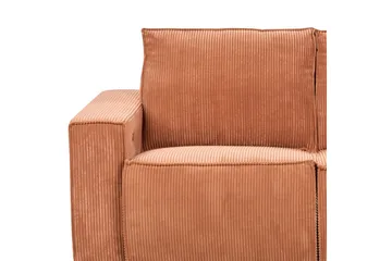 3-sitssoffa Nukari Orange, Svart - Orange - Möbler - Vardagsrum - Soffor - Reclinersoffor & Biosoffor