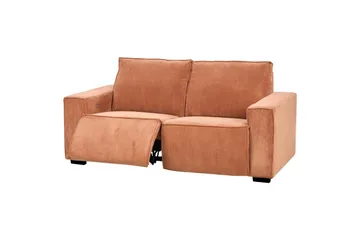 3-sitssoffa Nukari Orange, Svart - Orange - Möbler - Vardagsrum - Soffor - Reclinersoffor & Biosoffor