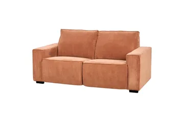 3-sitssoffa Nukari Orange, Svart - Orange - Möbler - Vardagsrum - Soffor - Reclinersoffor & Biosoffor