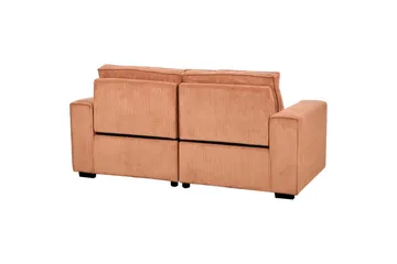 3-sitssoffa Nukari Orange, Svart - Orange - Möbler - Vardagsrum - Soffor - Reclinersoffor & Biosoffor