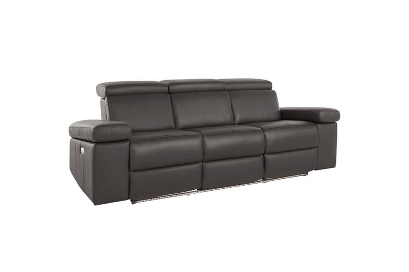 3-sitssoffa Rayland Brun, PU, Elektrisk vilstol - Brun, PU, Elektrisk vilstol - Möbler - Vardagsrum - Soffor - Reclinersoffor & Biosoffor