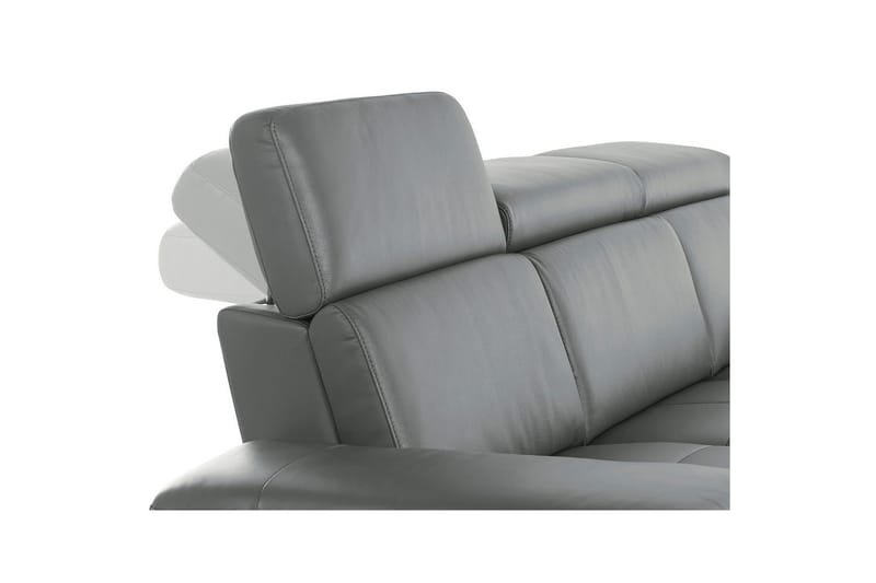 3-sitssoffa Rayland Grå, Läder/PU, Manuell vilstol - Grå, Läder/PU, Manuell vilstol - Möbler - Vardagsrum - Soffor - Reclinersoffor & Biosoffor