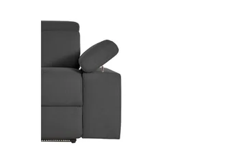 3-sitssoffa Rayland Grå, Sunday tyg, Manuell vilstol - Grå, Sunday tyg, Manuell vilstol - Möbler - Vardagsrum - Soffor - Reclinersoffor & Biosoffor