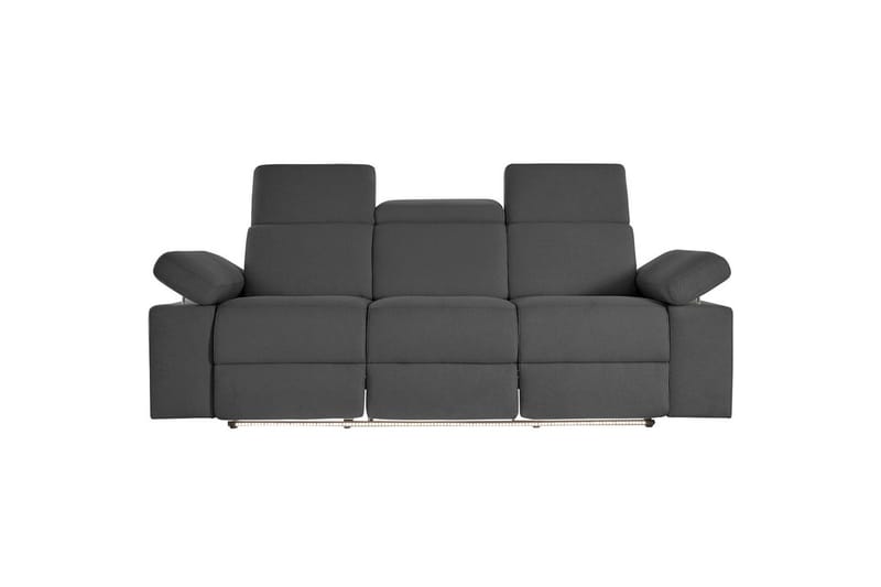 3-sitssoffa Rayland Grå, Sunday tyg, Manuell vilstol - Grå, Sunday tyg, Manuell vilstol - Möbler - Vardagsrum - Soffor - Reclinersoffor & Biosoffor