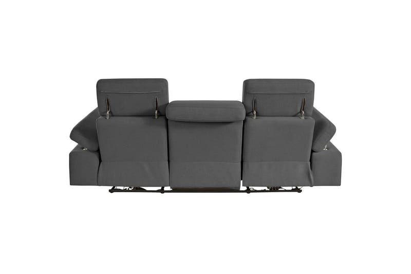 3-sitssoffa Rayland Grå, Sunday tyg, Manuell vilstol - Grå, Sunday tyg, Manuell vilstol - Möbler - Vardagsrum - Soffor - Reclinersoffor & Biosoffor