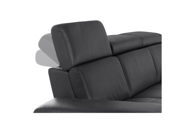 3-sitssoffa Rayland Svart, Läder/PU, Elektrisk vilstol - Svart, Läder/PU, Elektrisk vilstol - Möbler - Vardagsrum - Soffor - Reclinersoffor & Biosoffor