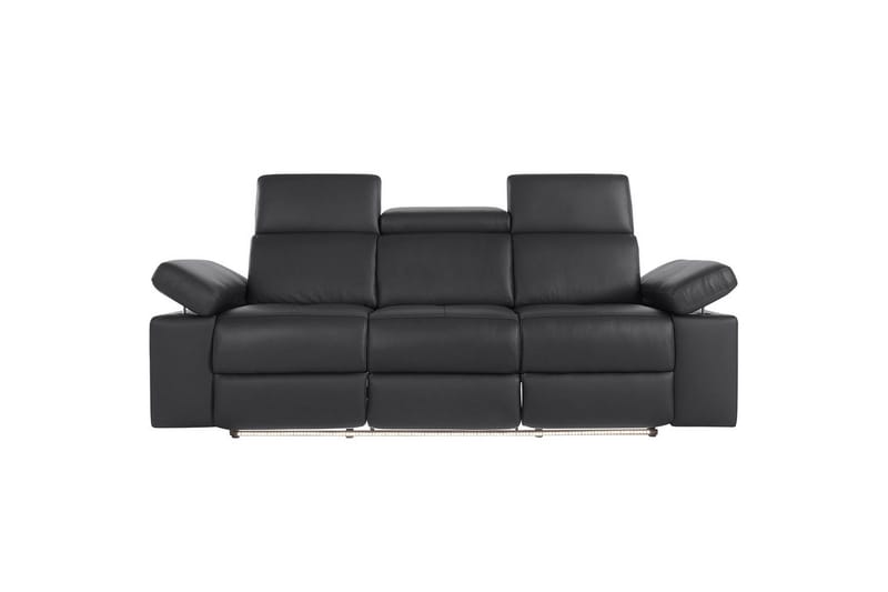 3-sitssoffa Rayland Svart, Läder/PU, Elektrisk vilstol - Svart, Läder/PU, Elektrisk vilstol - Möbler - Vardagsrum - Soffor - Reclinersoffor & Biosoffor