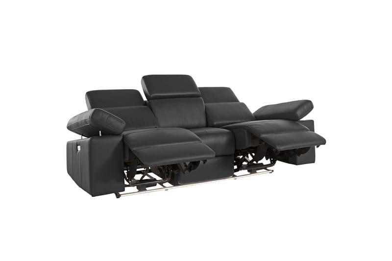 3-sitssoffa Rayland Svart, PU, Elektrisk vilstol - Svart, PU, Elektrisk vilstol - Möbler - Vardagsrum - Soffor - Reclinersoffor & Biosoffor